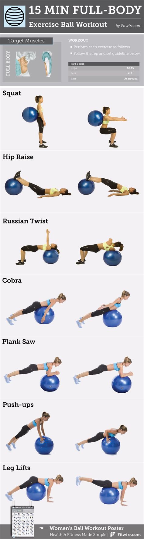 Minute Full Body Exercise Ball Workout Content Https Pinterest Com Dcindcmedia Full