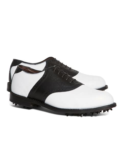 Brooks Brothers Redan Golf Shoes In Black For Men Lyst