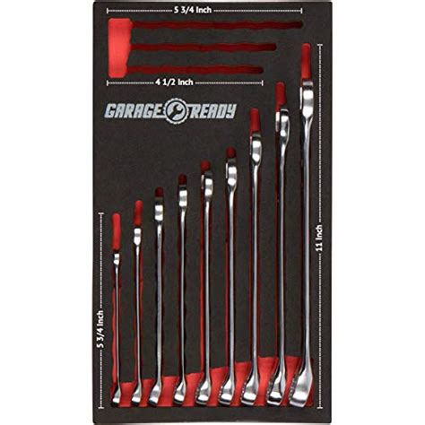 Garage Ready Wrench Organizer Tray Holds 12 Sae Or Metric Combination