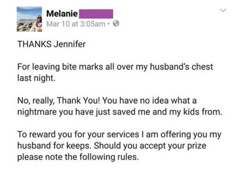 wife writes brutal letter to her cheating husband s mistress 8 pics