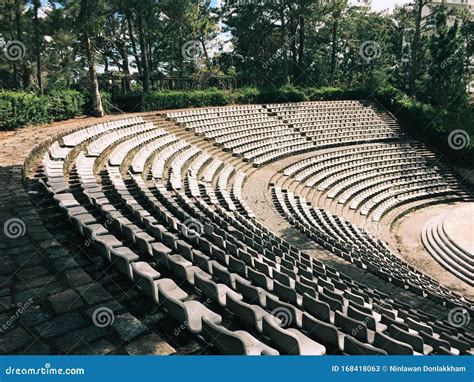 Grandstands Of A Modern Outdoor Amphitheater Stock Image Image Of