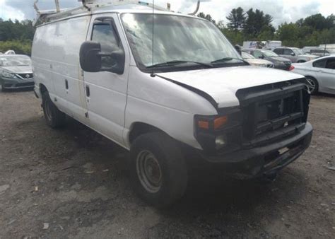 Bidding Ended On 1ftse3el4cdb28656 Salvage Ford Econoline Cargo Van At Shirley Ma On August 05