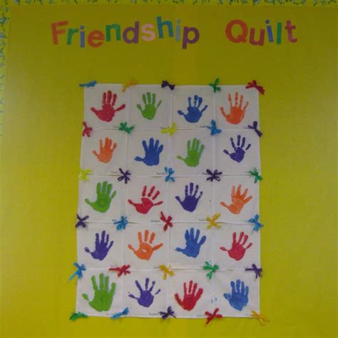 Friendship Quilt Friendship Preschool Crafts Preschool Friendship