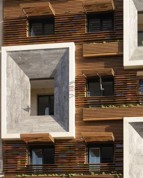 Tehran Apartment Block By Keivani Architects Has Stained Glass Windows