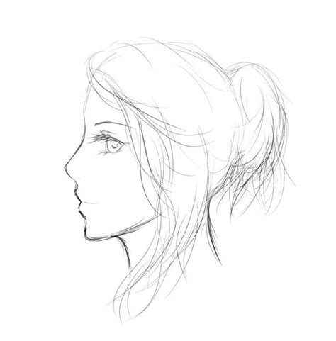Side Profile Face Outline Drawing ~ Drawing