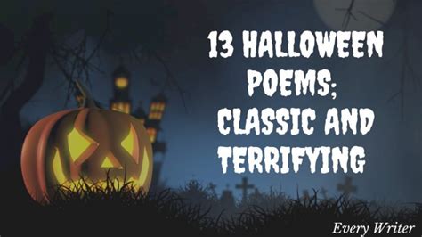 13 Halloween Poems Classic And Terrifying Everywriter