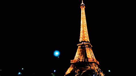 The view across the bridge viewing the seine and eiffel tower is amazing. Eiffel Tower night view - Paris, FRANCE - YouTube