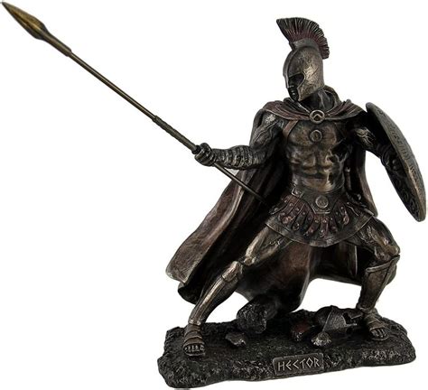 Buy Veronese Design Hector Trojan War Fighter Bronze Finish Statue
