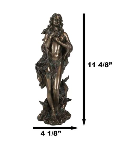 EBROS GREEK NUDE Aphrodite With Doves Altar Statue Goddess Of Beauty Figurine PicClick