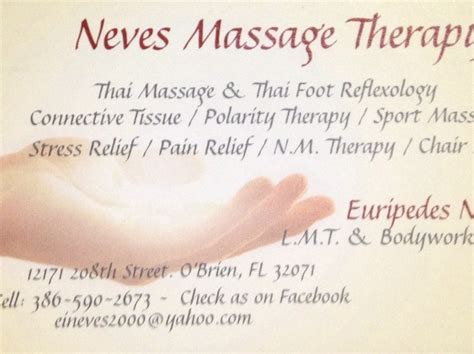 Book A Massage With Neves Massage Therapy Ocala Fl 34474