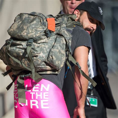 Shia Labeouf Wears Hot Pink Tights To Raise Money For Cancer Research