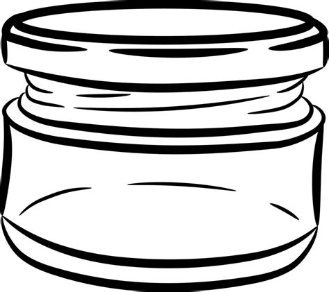 Glass Jar Jar Drawing Doodle Style Sketch A Jar With A Lid 3116915
