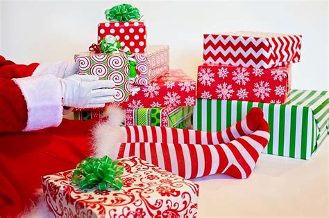 Santas Elf Presents Ts Christmas Wrapping Ts Wrapping Red