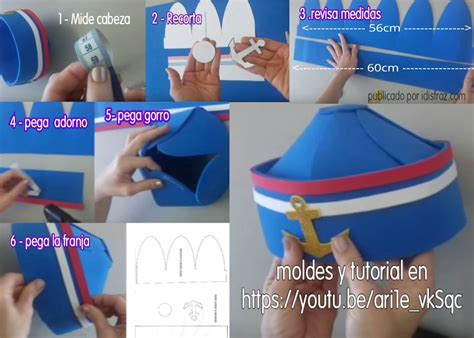 Hacer Gorro Marinero Goma Eva Máscaras De Carnaval