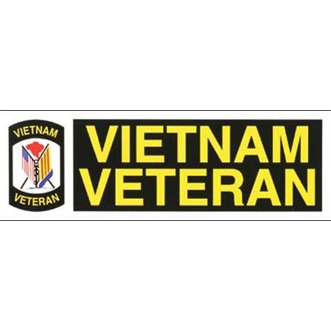 Vietnam Veteran 9 X 3 Bumper Sticker Military Republic