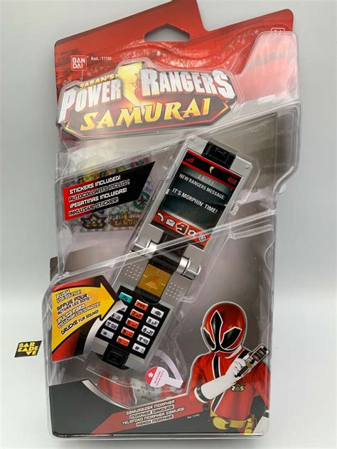 Power Rangers Samurai Red Morpher With Sounds Role Play Flip Phone