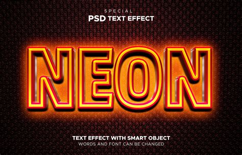 Artstation 3d Neon Psd Fully Editable Text Effect Layer Style Psd