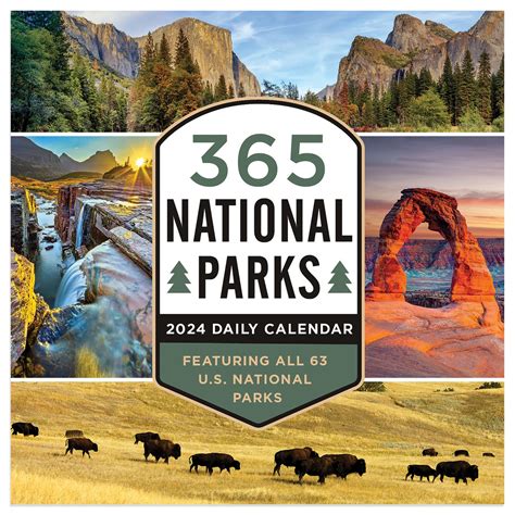 National Parks Desk Calendar Calendars Com