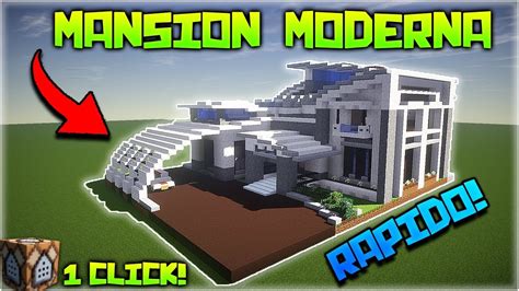 Mansion Moderna Con Un Solo Comando Tutorial Minecraft Casas