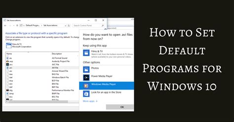 How To Choose Default Programs For Opening Files Lopvital