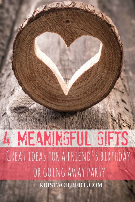 Check spelling or type a new query. 4 Meaningful Gifts for Friends - Krista Gilbert
