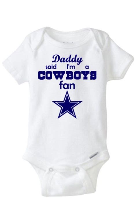 Dallas Cowboys Onesie Or T Shirt By Madebylizi On Etsy Etsy