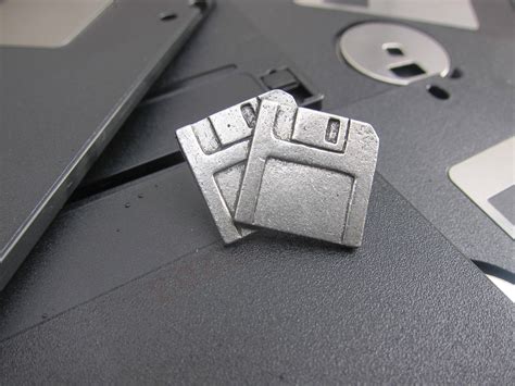 Floppy Disks Lapel Pin Cc273 Floppy Diskette Storage Etsy