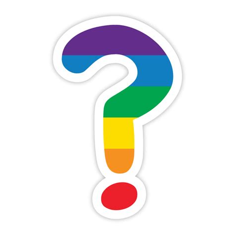 Rainbow Question Mark