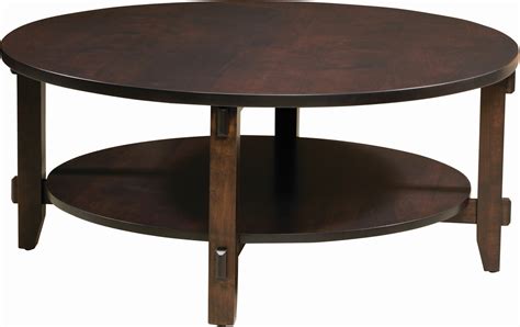 The magnolia manor round cocktail table with casters, made by liberty furniture, is brought to you by standard furniture. Round Bungalow Coffee Table | Amish Round Bungalow Coffee ...
