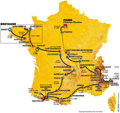 2021 tour de france teams. De Tour de France 2008: parcours en etappes :: Blog ...