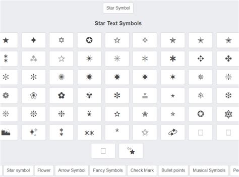 Star Symbol By Copy And Paste Symbols On Dribbble