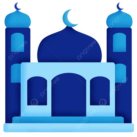 Mosques Clipart Transparent Background Blue Mosque Mosque Islamic