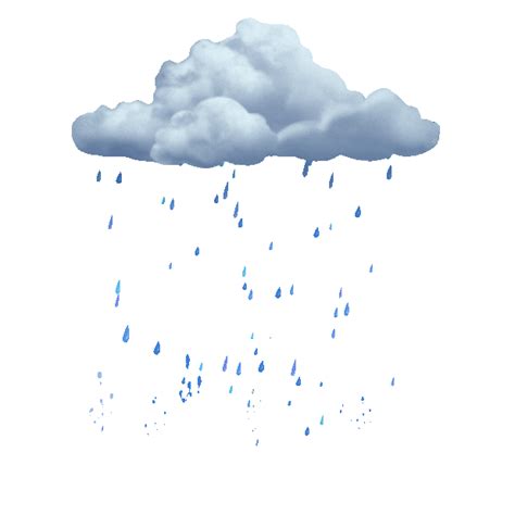 Clouds With Rain Drops Animation C Gif Rain Clipart Animated Clipart