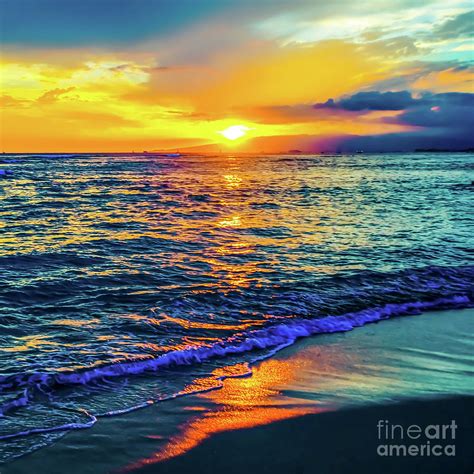 Hawaii Beach Sunset 149 Photograph By D Davila