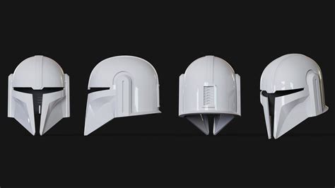 Custom Mandalorian Helmet File For 3d Printing Stl Set Of 7 Etsy