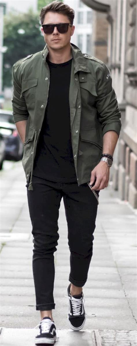 35 Casual Black Jeans For Men To Wear In Spring Black Outfit Men Mens Black
