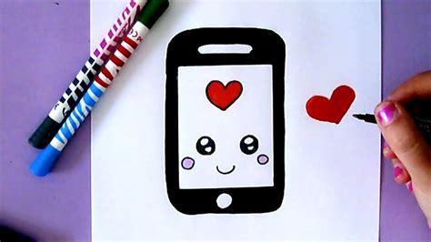 How To Draw A Cute Iphone Easy Drawing