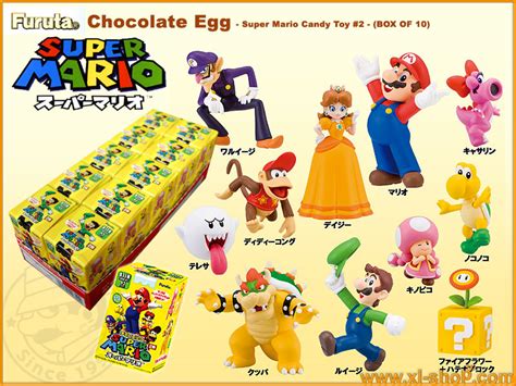 Furuta Chocolate Egg Super Mario 2 Candy Toy Box Of 10