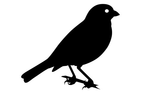 Sparrow Bird Silhouette Graphic By Idrawsilhouettes · Creative Fabrica