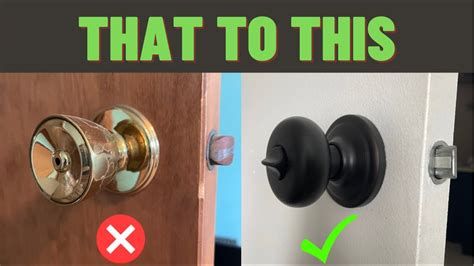 How To Replace Door Knob Easy Youtube