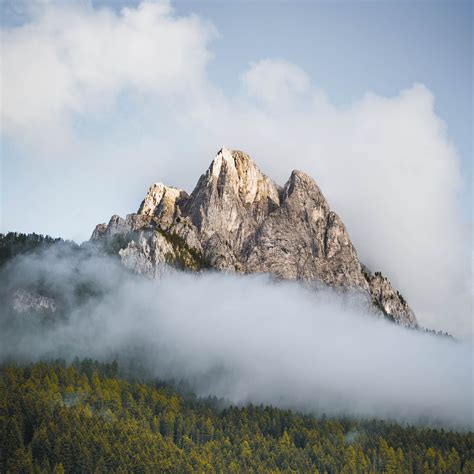 Download Wallpaper 2780x2780 Mountains Fog Clouds Nature Ipad Air