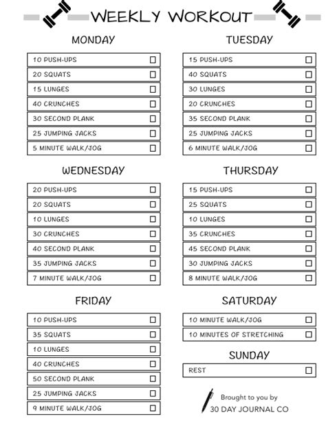It changes from day to day with the specific work out that i do, and some days may swap depending on the weather, but that's a general rule of thumb for me. Weekly Workout Schedule Template Download Printable PDF ...
