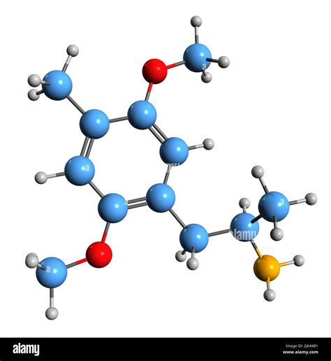 Imagen 3d De La Fórmula Esquelética Dom Estructura Química Molecular
