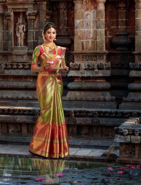 Kanchipuram Silk Saree South Indian Bridal Look South Indian Wedding