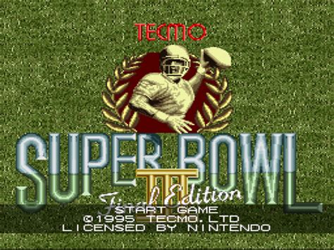 Скачать Tecmo Super Bowl 3 ГеймФабрика