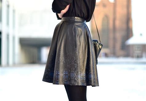If you're new to making clothes, a wrap skirt is the perfect place to start. DIY Inspiration: Leather Circle Skirts | Circle skirt, Skirts, Lovely clothes