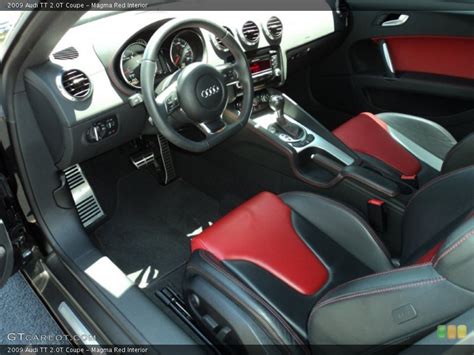 Magma Red Interior Prime Interior For The 2009 Audi Tt 20t Coupe
