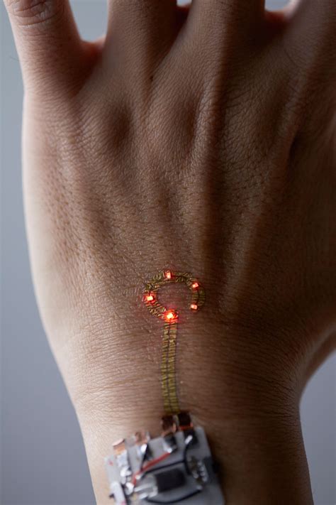 Skin Electronics Combine Biomedical Sensors With Stretchable Display