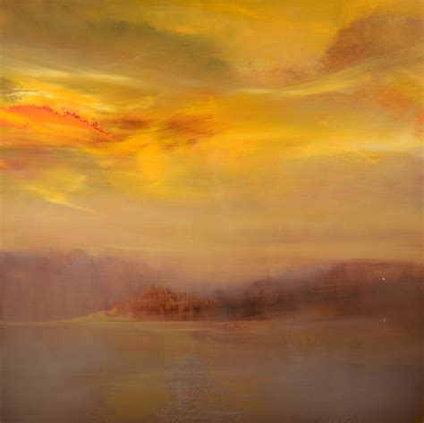 Morning Mist Cloudburst Oil On Canvas 36x36 Maurice Sapiro