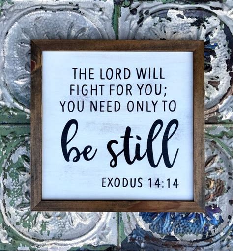 Items Similar To The Lord Will Fight For You Exodus 1414 Chalk